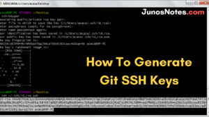 git configure ssh key windows 10